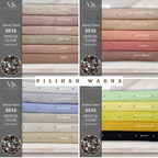 Tudung Bawal Tabur Crystal SWA (Bawal No 1)