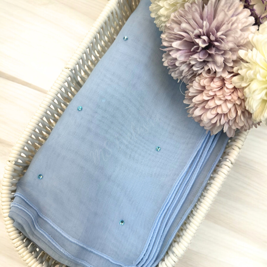 Tudung Bawal Tabur Crystal Colour (Bawal No 1)