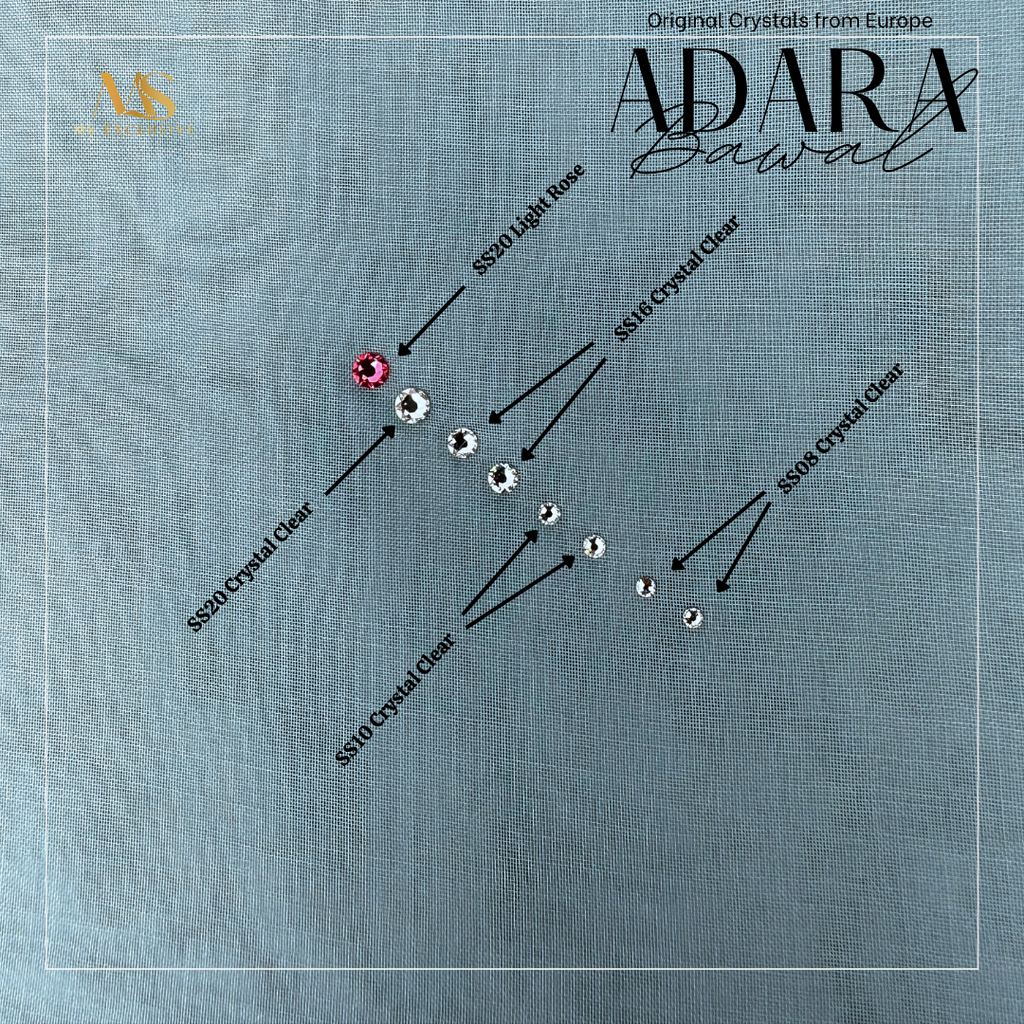 Tudung Bawal Adara Crystal SWA (Bawal No 1)