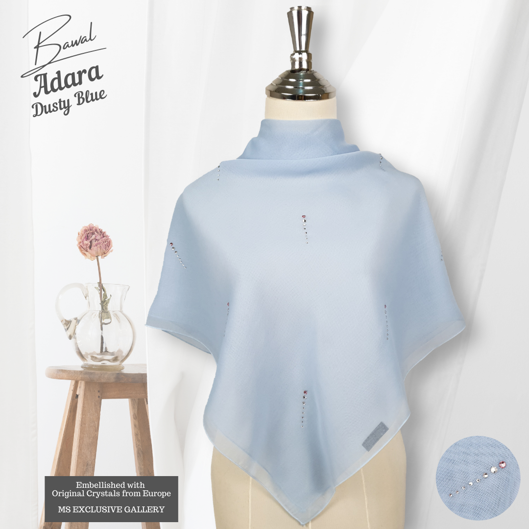 Tudung Bawal Adara Crystal SWA (Bawal No 1)