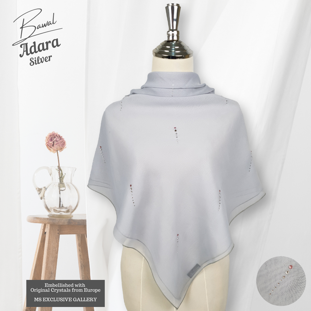 Tudung Bawal Adara Crystal SWA (Bawal No 1)
