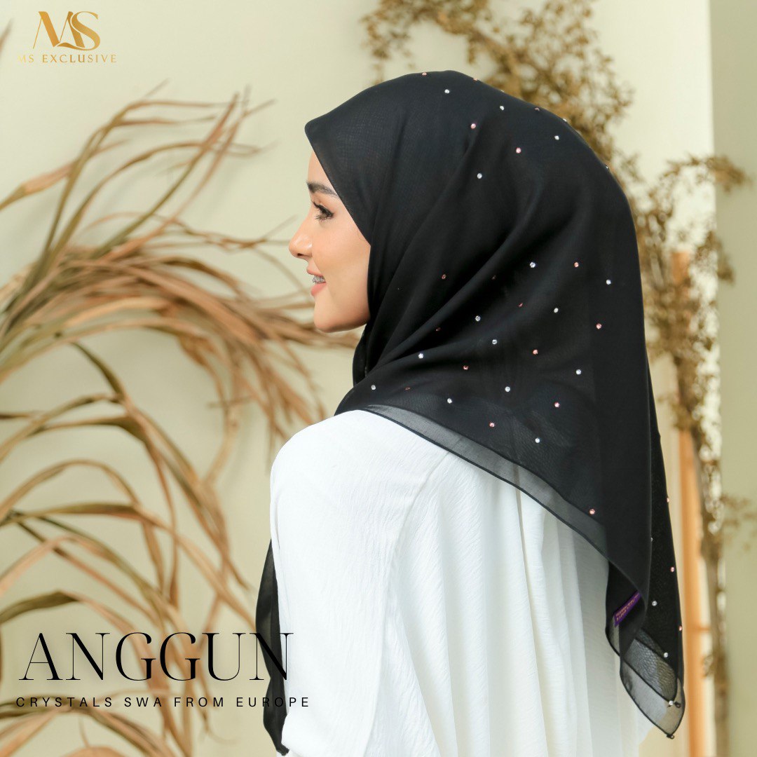 Tudung Bawal Anggun Crystal SWA (Bawal No 1)