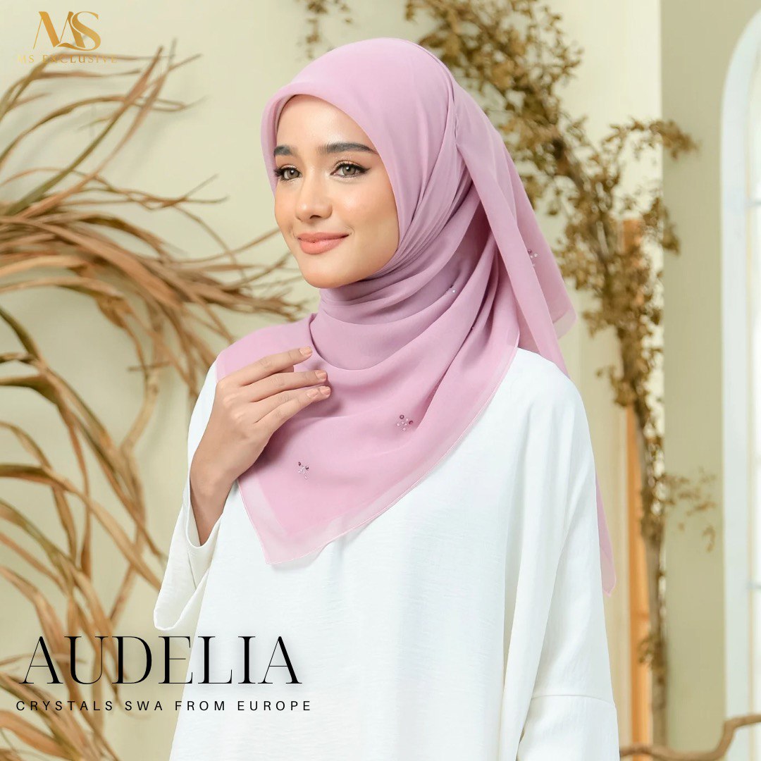 Tudung Bawal Audelia Crystal SWA (Bawal No 1)