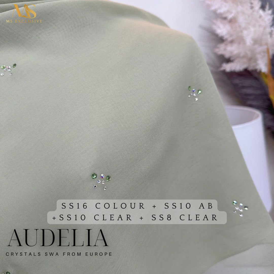 Tudung Bawal Audelia Crystal SWA (Bawal No 1)