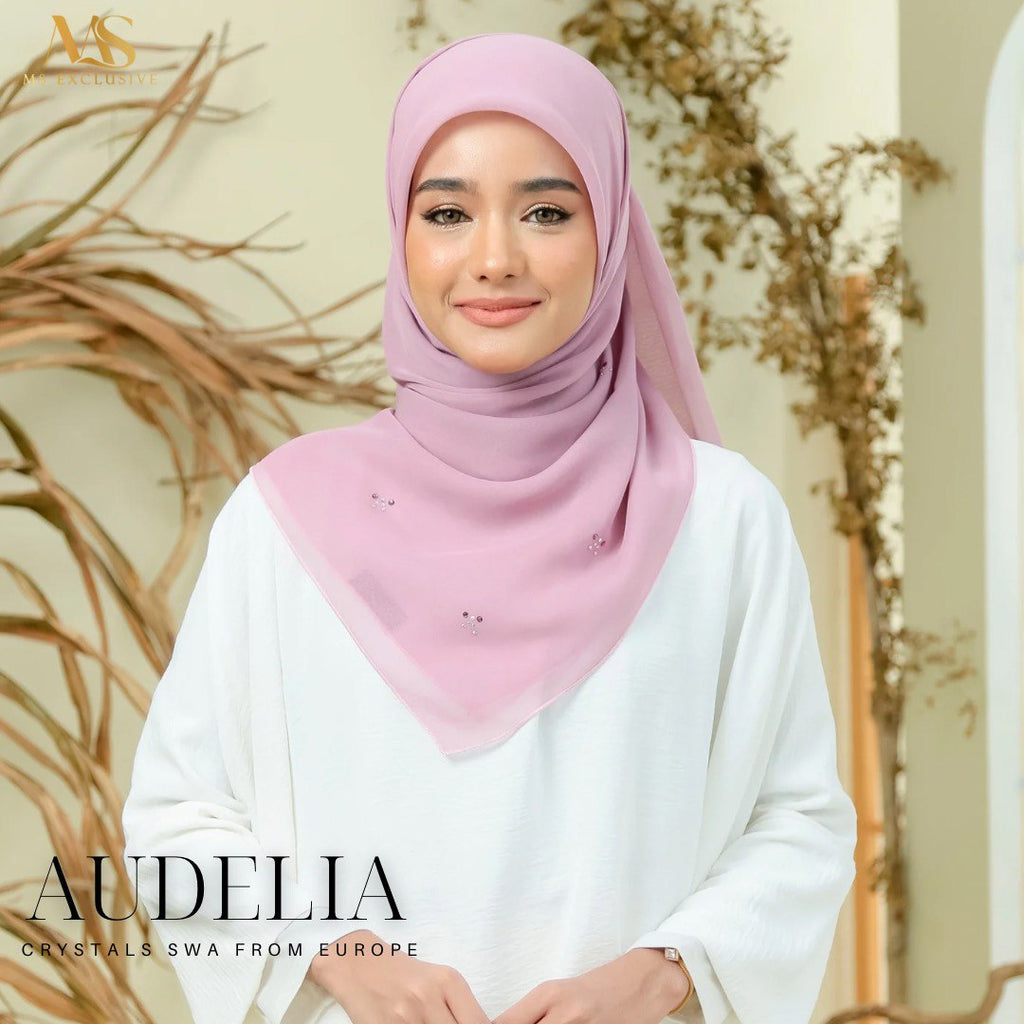 Tudung Bawal Audelia Crystal SWA (Bawal No 1)