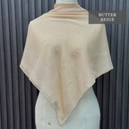 Tudung Bawal Tabur Crystal SWA (Bawal Asli)