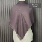 Tudung Bawal Tabur Crystal SWA (Bawal Asli)