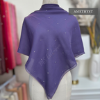 Tudung Bawal Tabur Crystal SWA (Bawal Asli)
