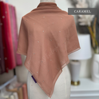 Tudung Bawal Tabur Crystal SWA (Bawal Asli)
