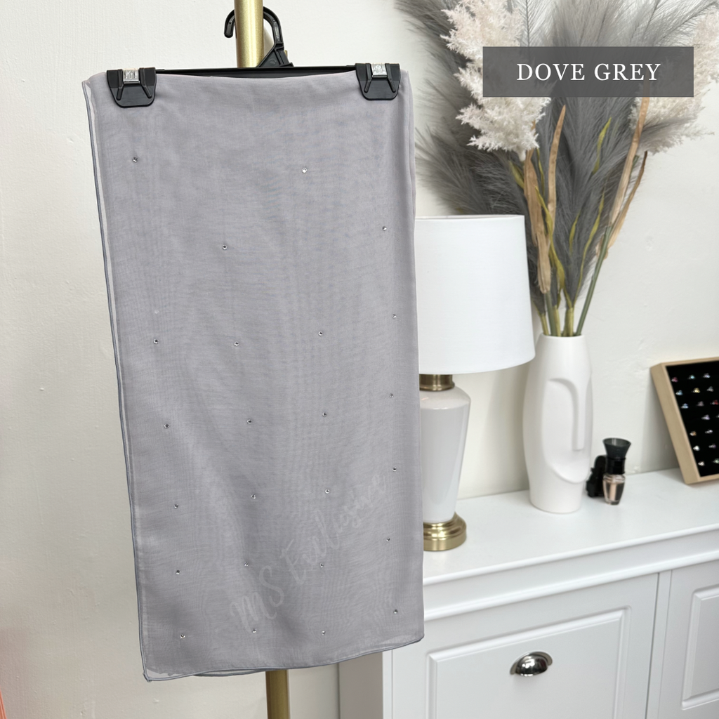 Tudung Bawal Tabur Crystal SWA (Bawal Asli)