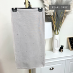 Tudung Bawal Tabur (Bawal Asli) Embellished With Swarovski® Crystals