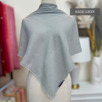Tudung Bawal Tabur Crystal SWA (Bawal Asli)