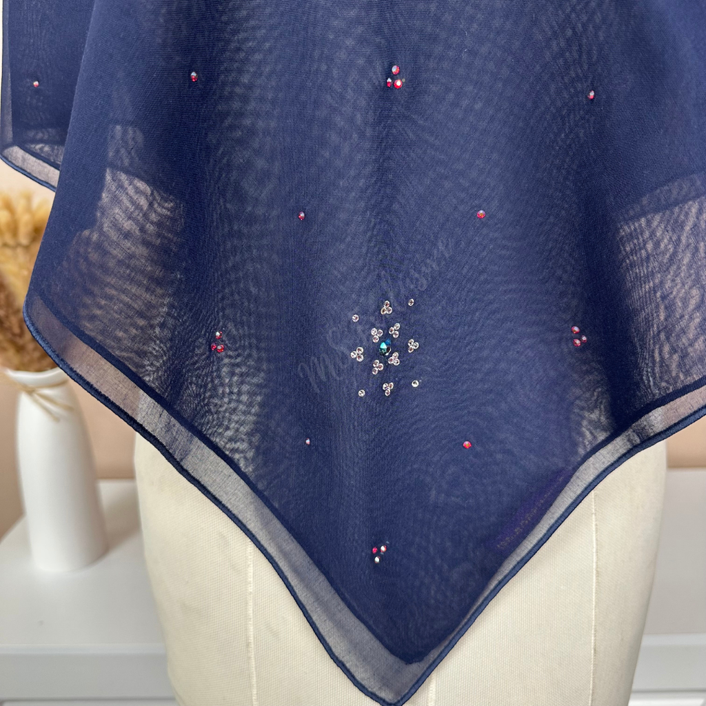 Tudung Bawal Elsa Crystal SWA (Bawal Asli)