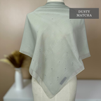 Tudung Bawal Rintik Crystal SWA (Bawal Asli)