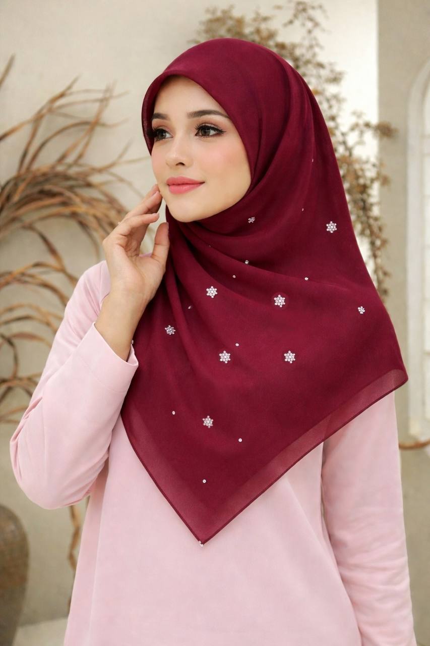 Tudung Bawal Delima (Bawal No 1)