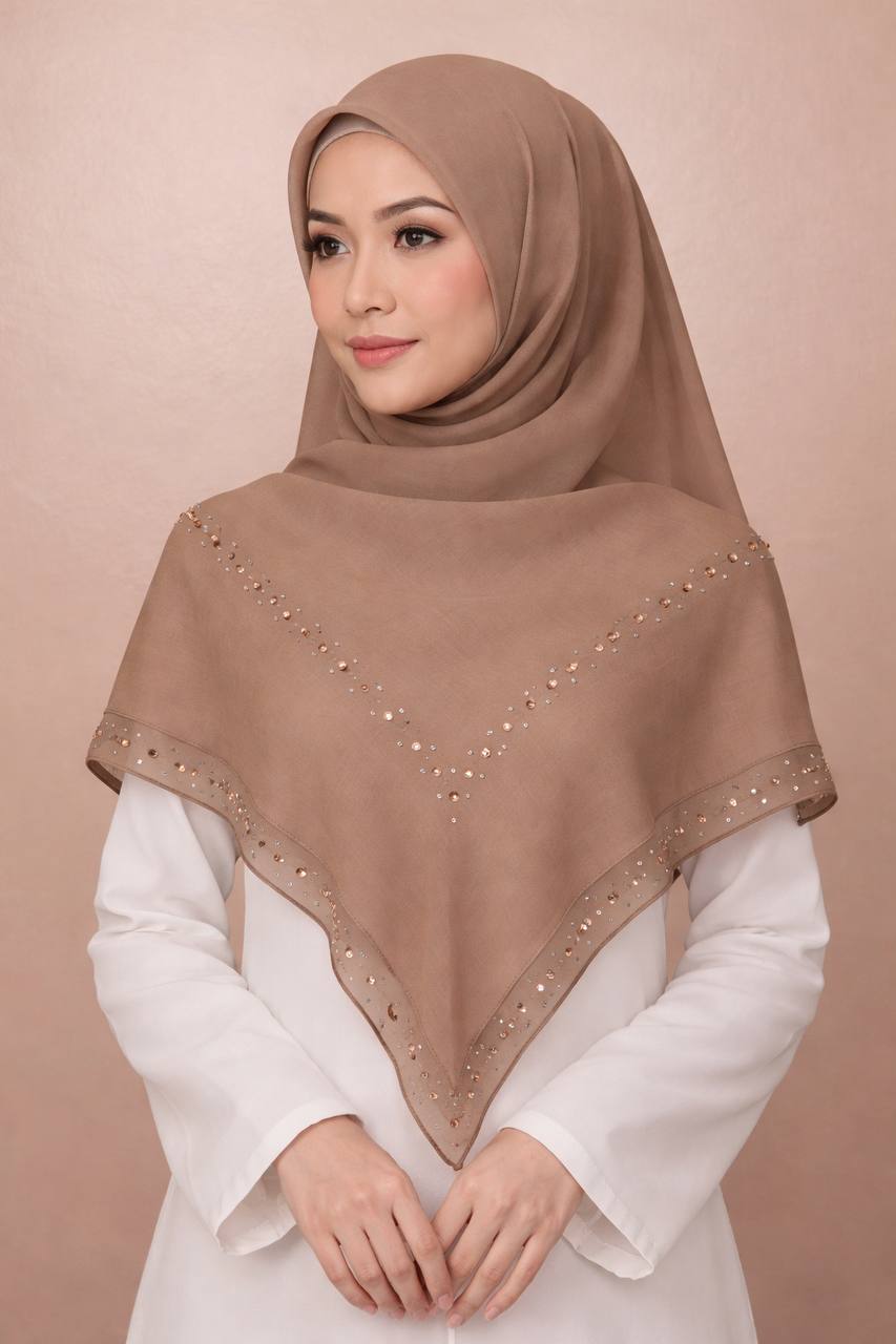 Tudung Bawal Eddelyn (Bawal No 1)