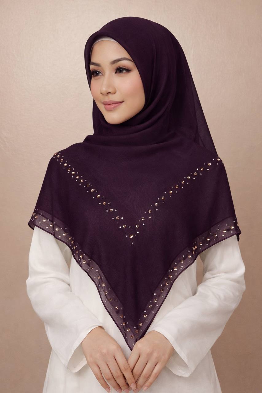 Tudung Bawal Eddelyn (Bawal No 1)