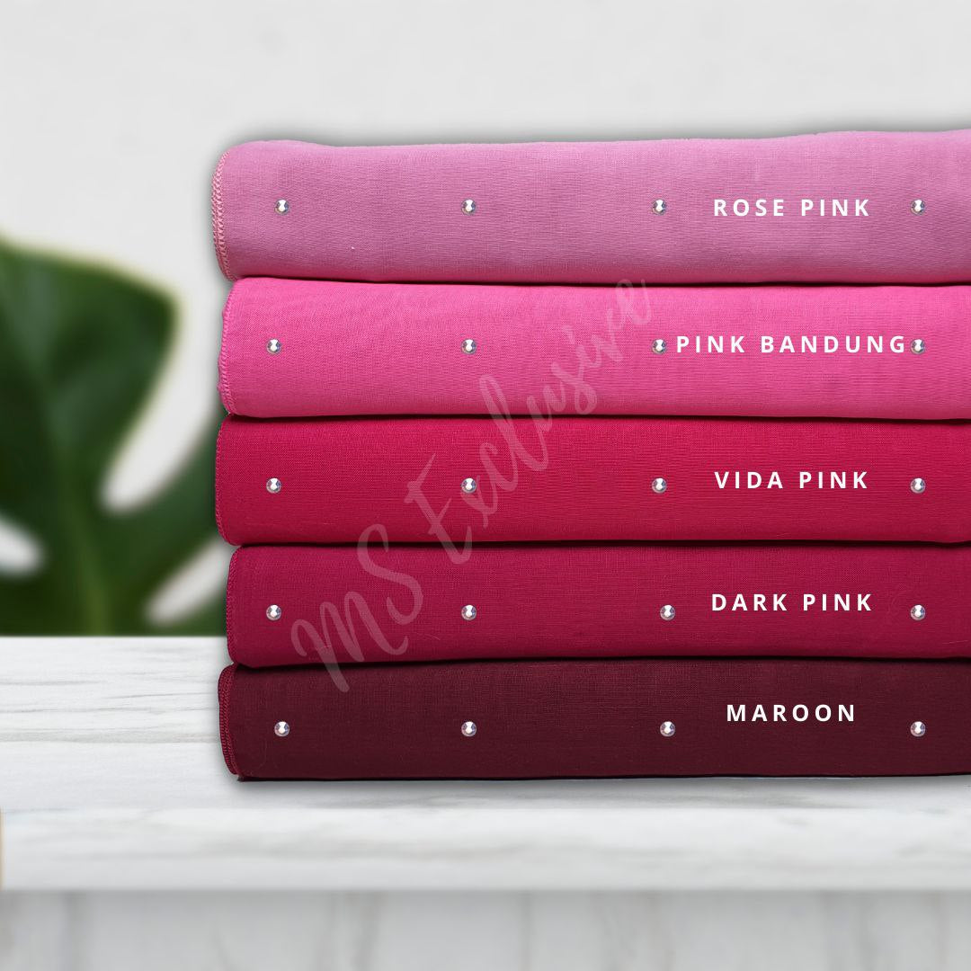 Tudung Bawal Tabur Crystal AB Premium (Bawal No 1)