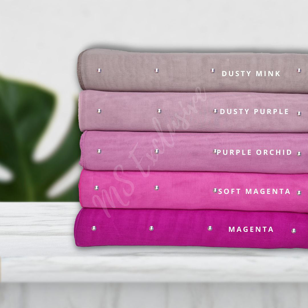 Tudung Bawal Tabur Crystal AB Premium (Bawal No 1)