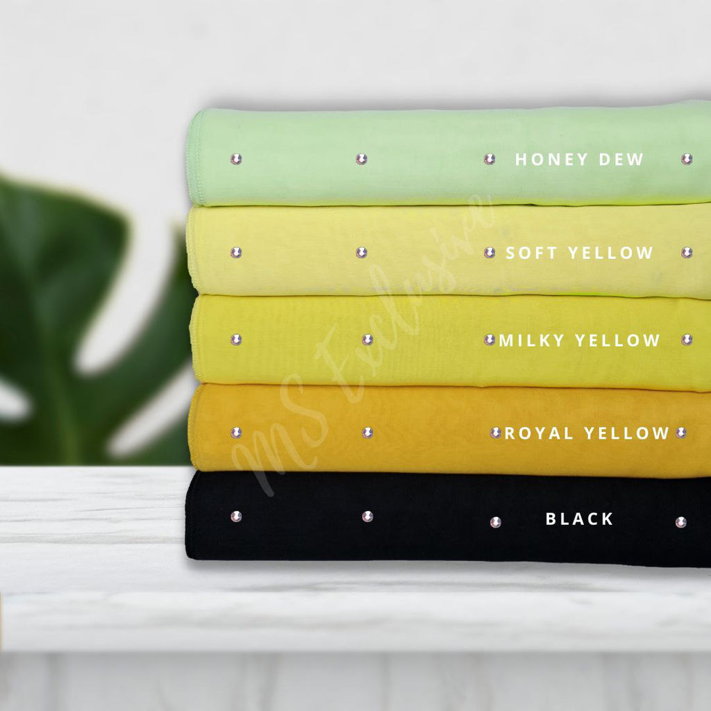 Tudung Bawal Tabur Crystal AB Premium (Bawal No 1)