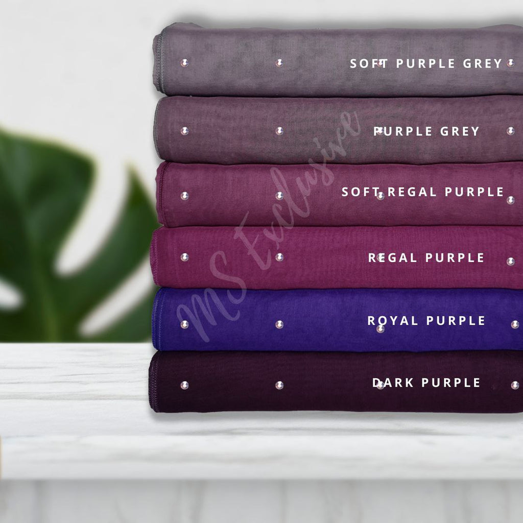 Tudung Bawal Tabur Crystal AB Premium (Bawal No 1)