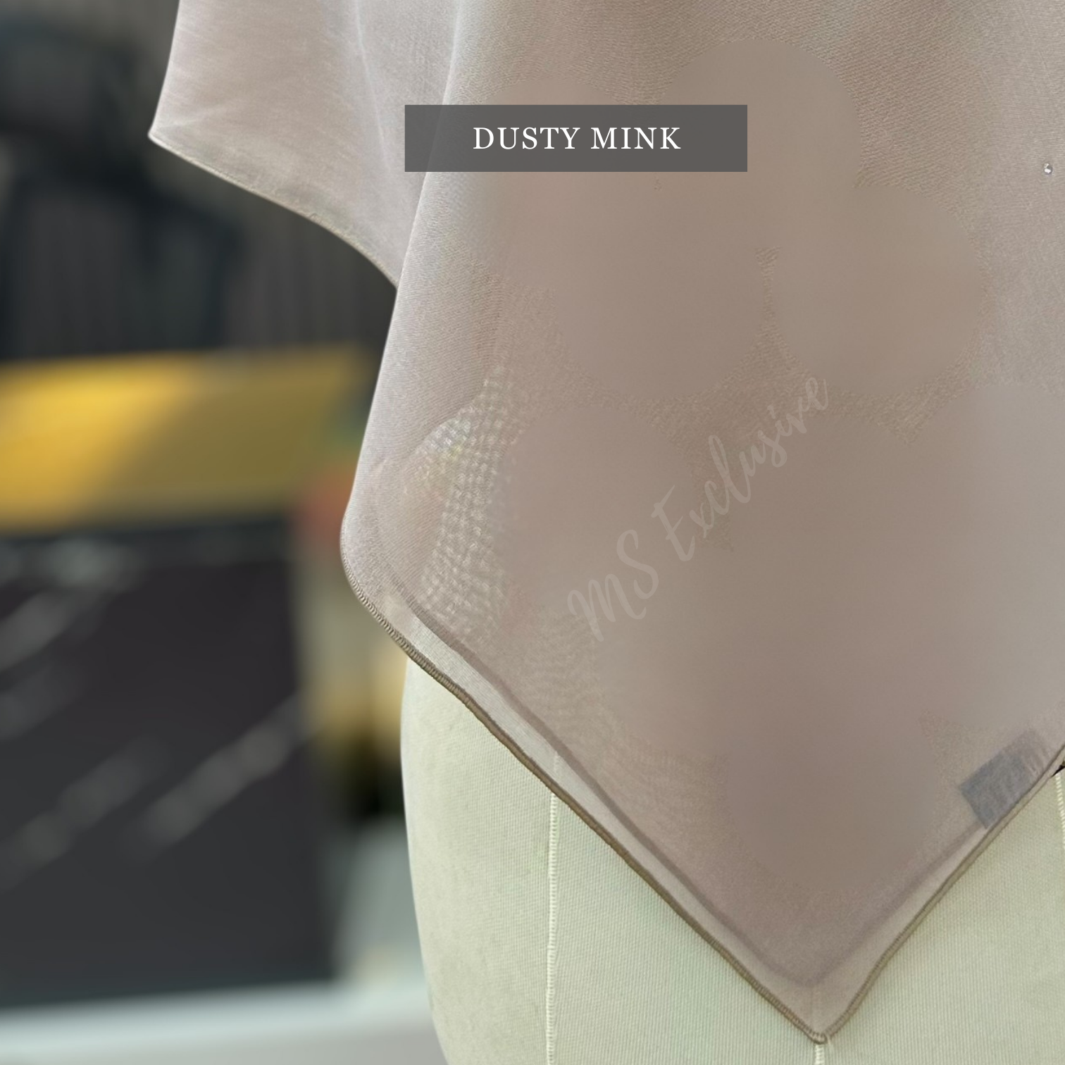 Tudung Bawal Tabur Suri Crystal SWA (Bawal No 1)