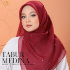 Tudung Bawal Tabur Medina Crystal SWA (Bawal No 1)