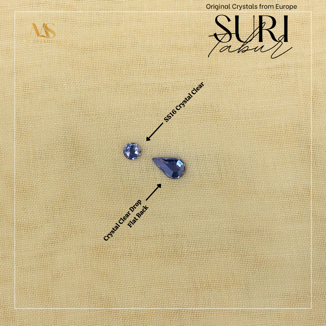 Tudung Bawal Tabur Suri Crystal SWA (Bawal No 1)