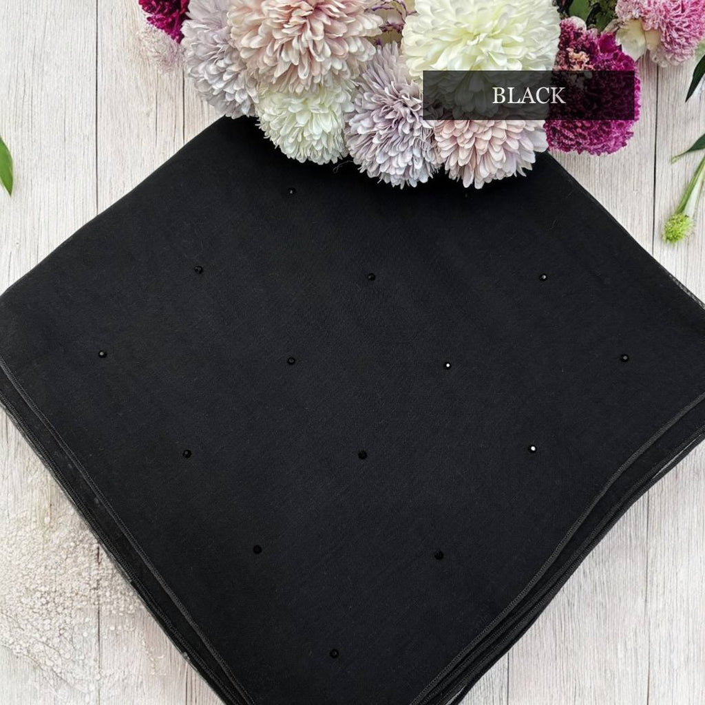 Tudung Bawal Tabur Crystal Colour (Bawal No 1)