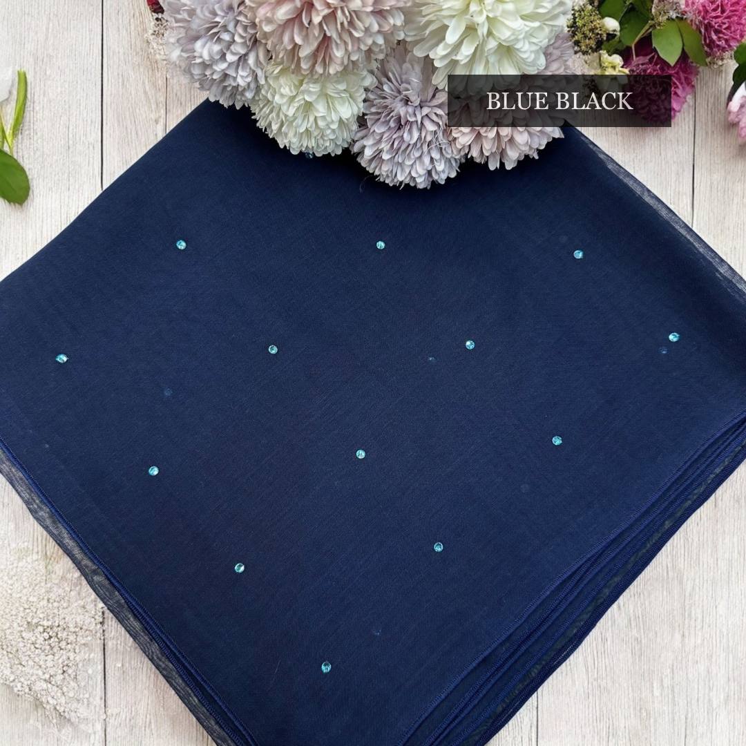 Tudung Bawal Tabur Crystal Colour (Bawal No 1)