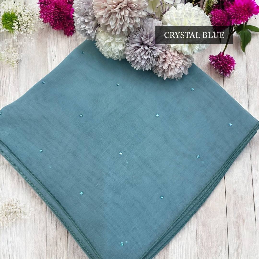 Tudung Bawal Tabur Crystal Colour (Bawal No 1)