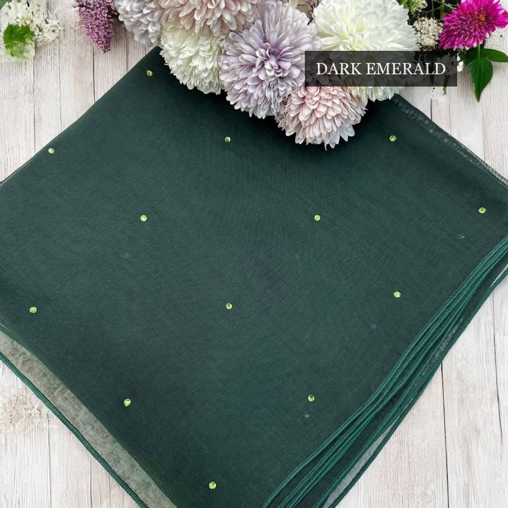 Tudung Bawal Tabur Crystal Colour (Bawal No 1)