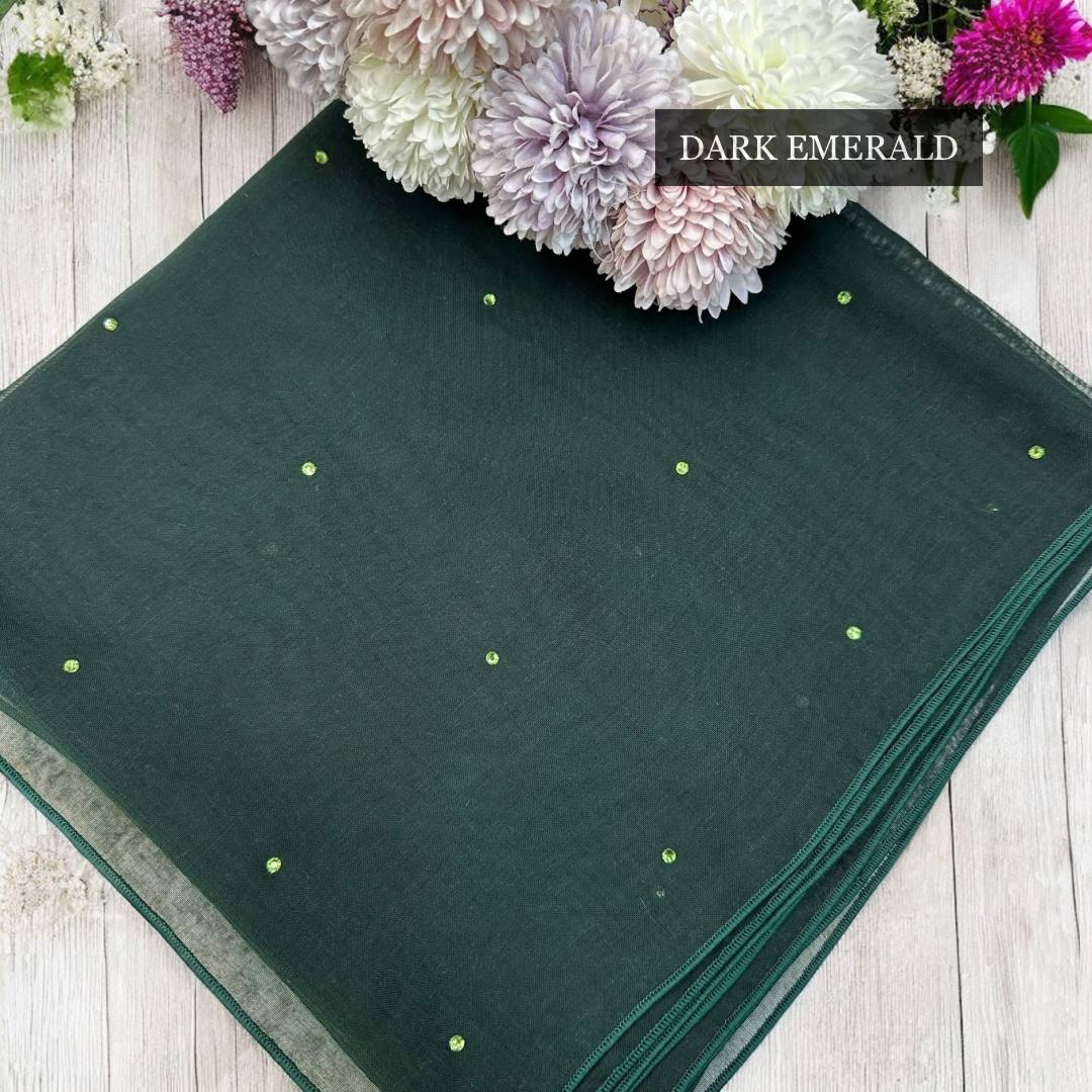 Tudung Bawal Tabur Crystal Colour (Bawal No 1)
