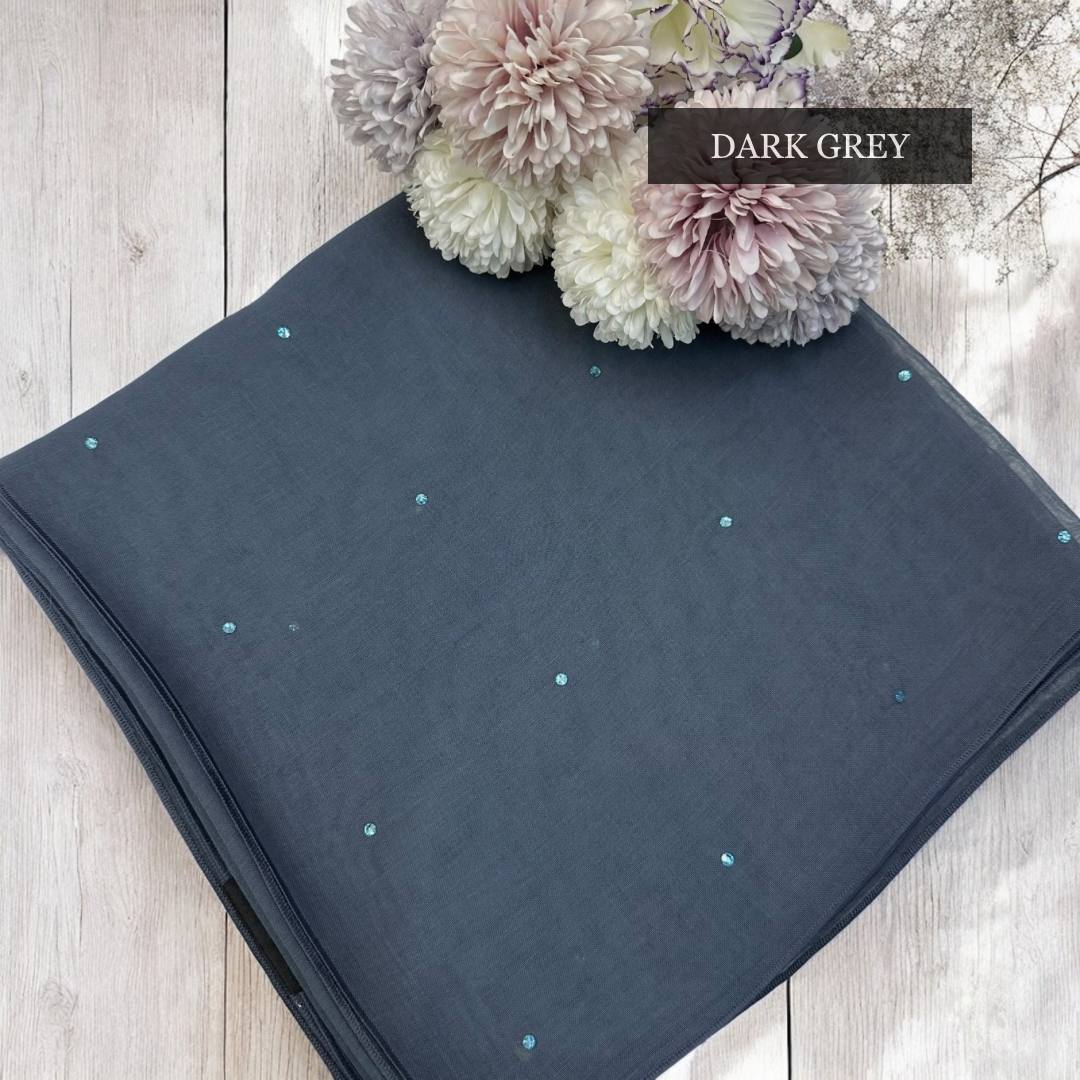 Tudung Bawal Tabur Crystal Colour (Bawal No 1)