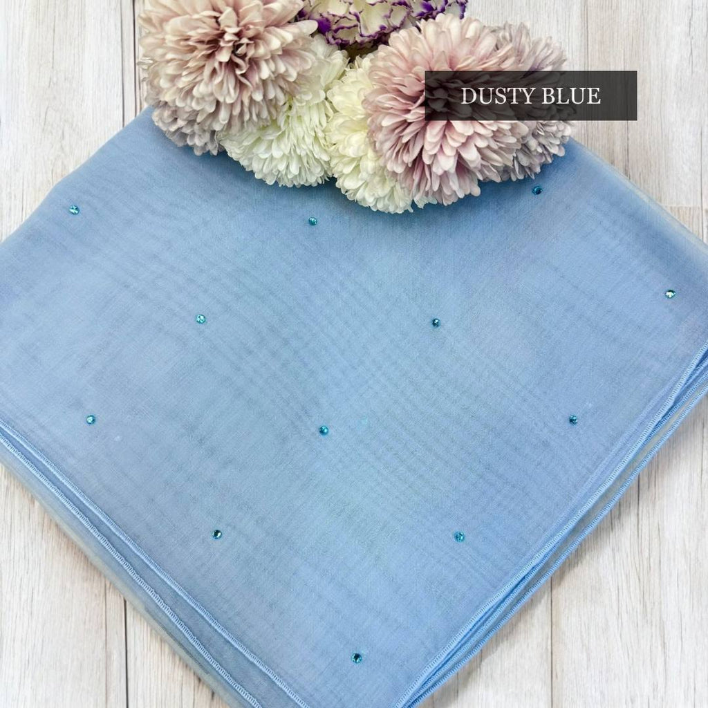 Tudung Bawal Tabur Crystal Colour (Bawal No 1)
