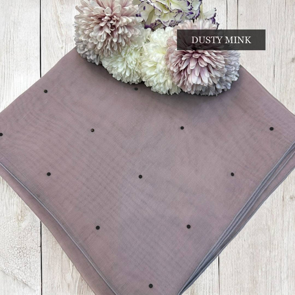 Tudung Bawal Tabur Crystal Colour (Bawal No 1)