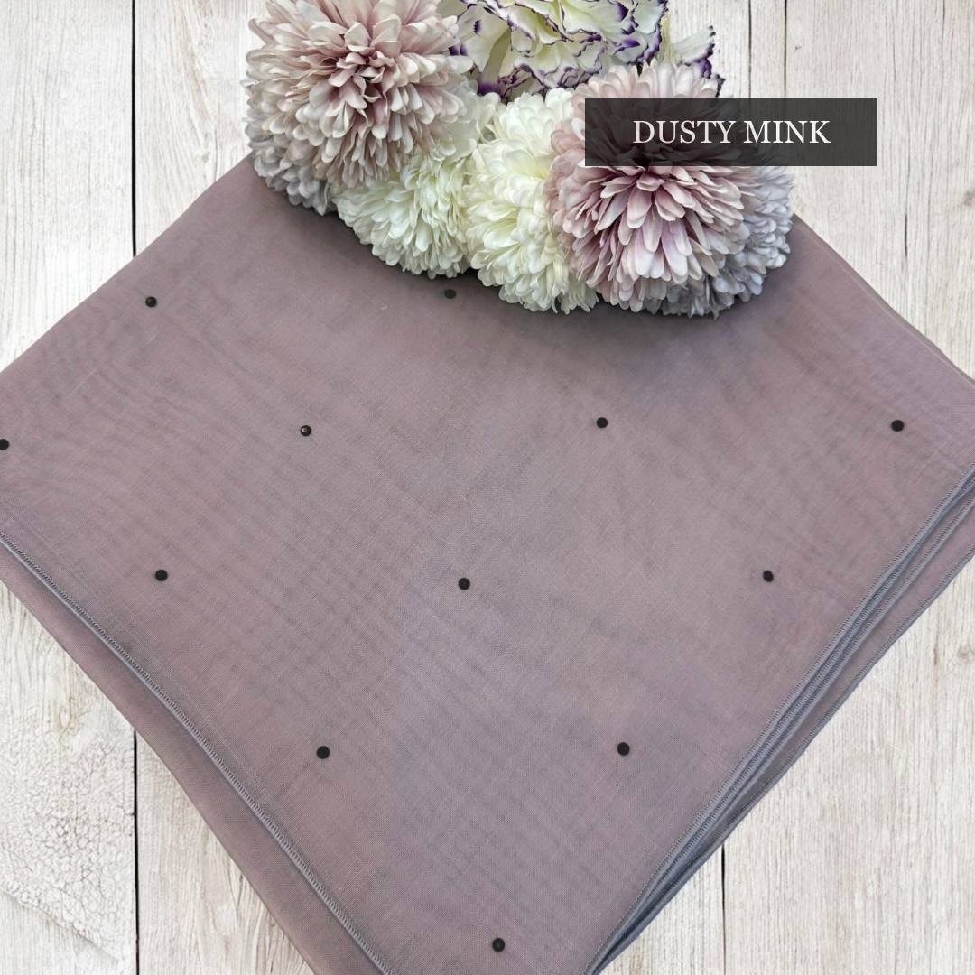 Tudung Bawal Tabur Crystal Colour (Bawal No 1)