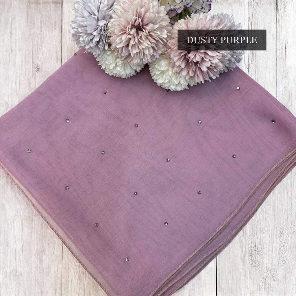 Tudung Bawal Tabur Crystal Colour (Bawal No 1)