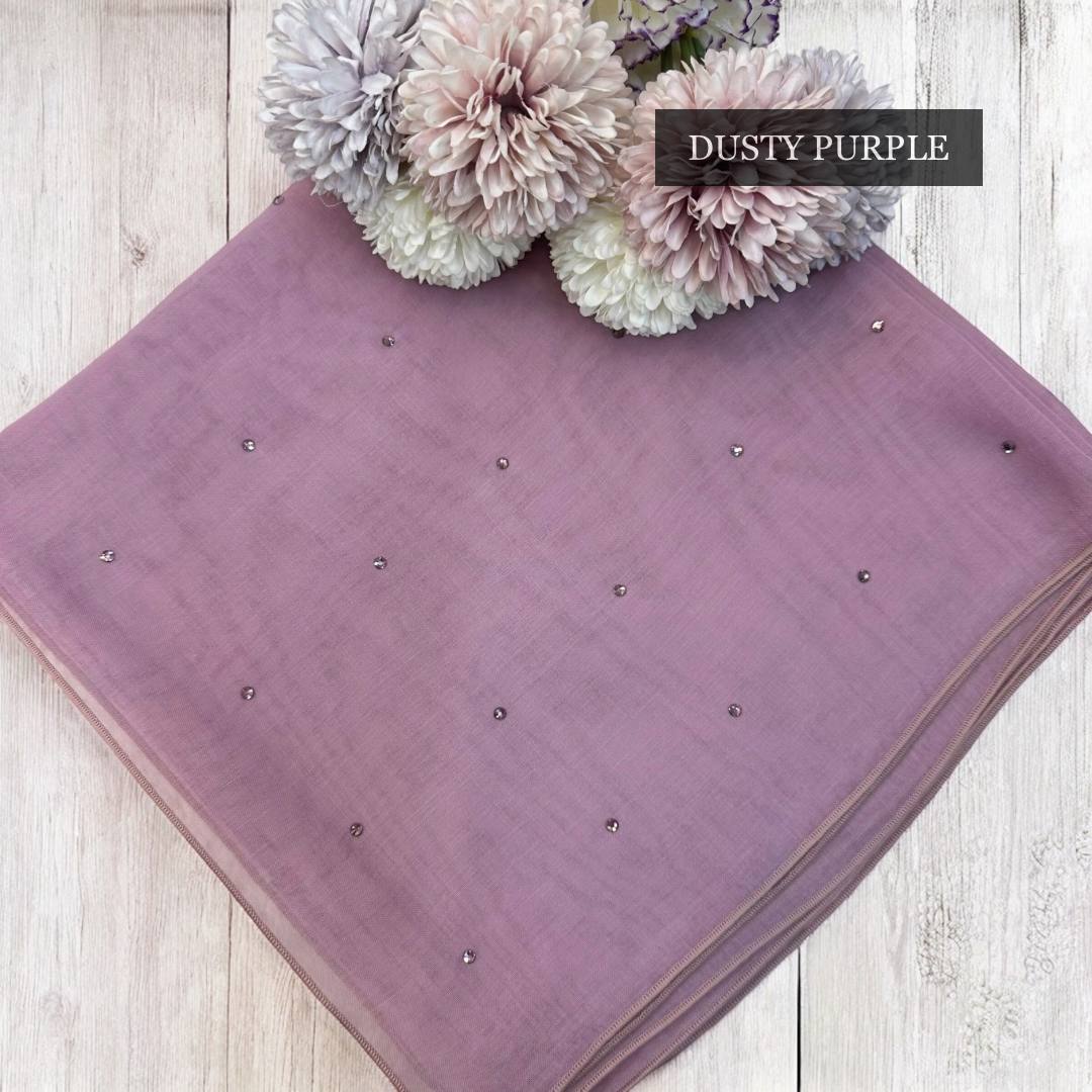 Tudung Bawal Tabur Crystal Colour (Bawal No 1)