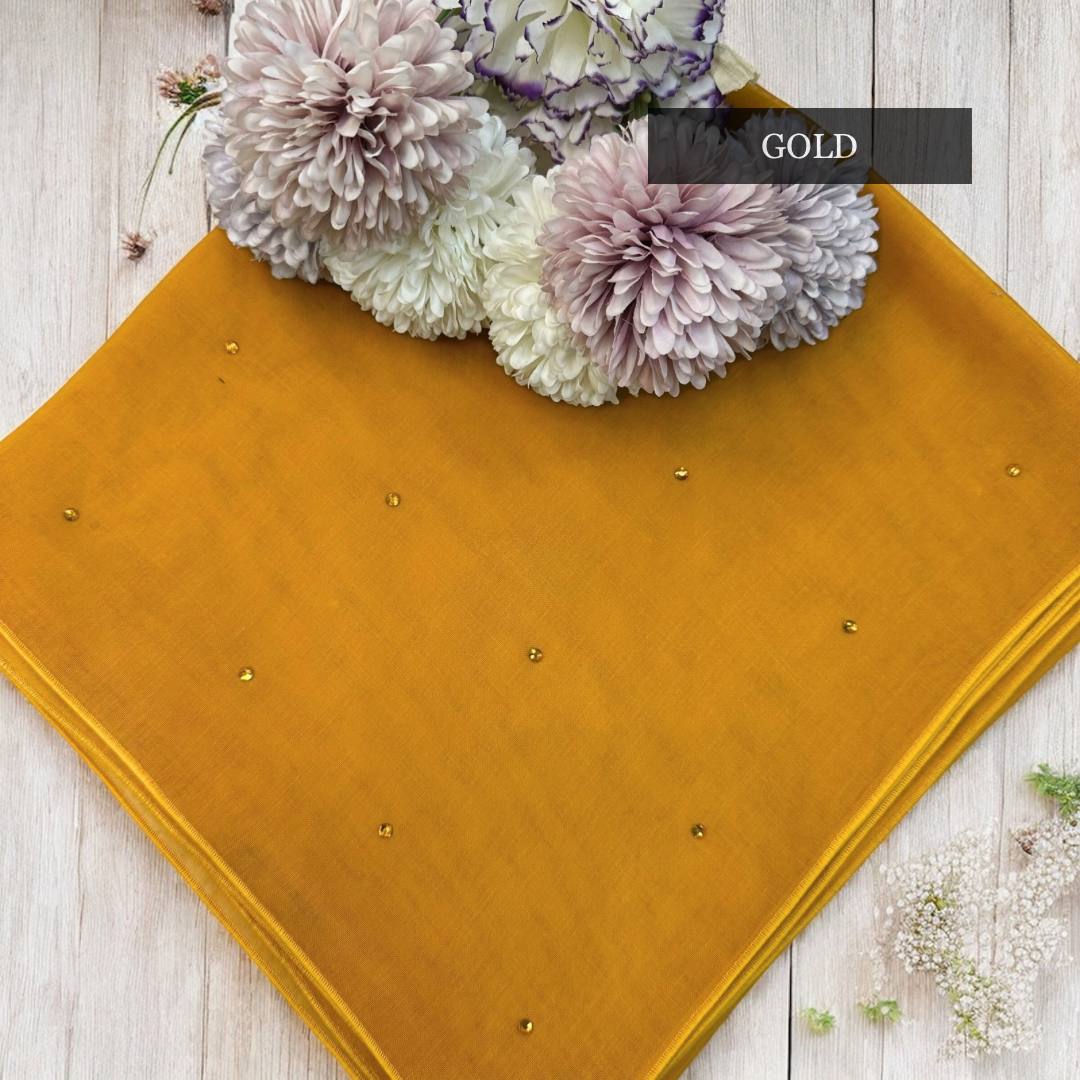 Tudung Bawal Tabur Crystal Colour (Bawal No 1)