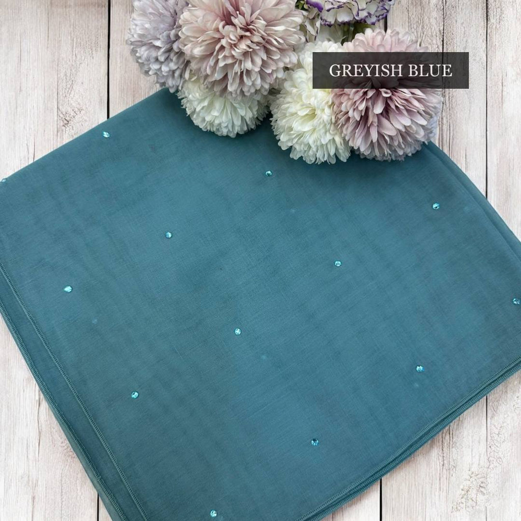Tudung Bawal Tabur Crystal Colour (Bawal No 1)
