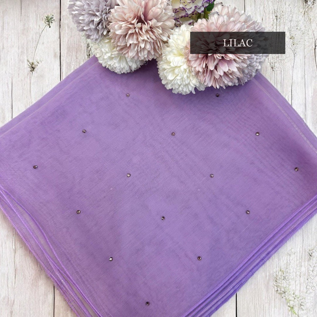 Tudung Bawal Tabur Crystal Colour (Bawal No 1)