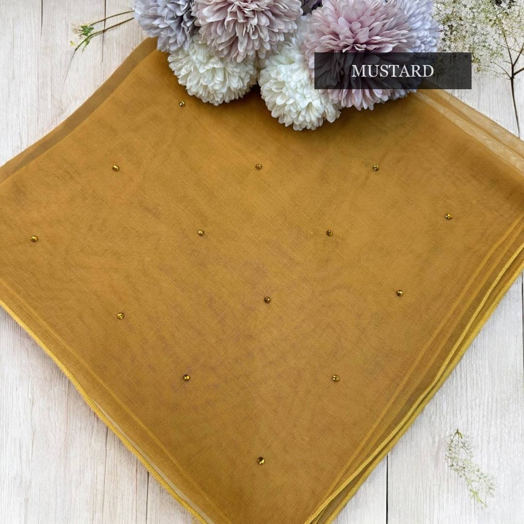Tudung Bawal Tabur Crystal Colour (Bawal No 1)