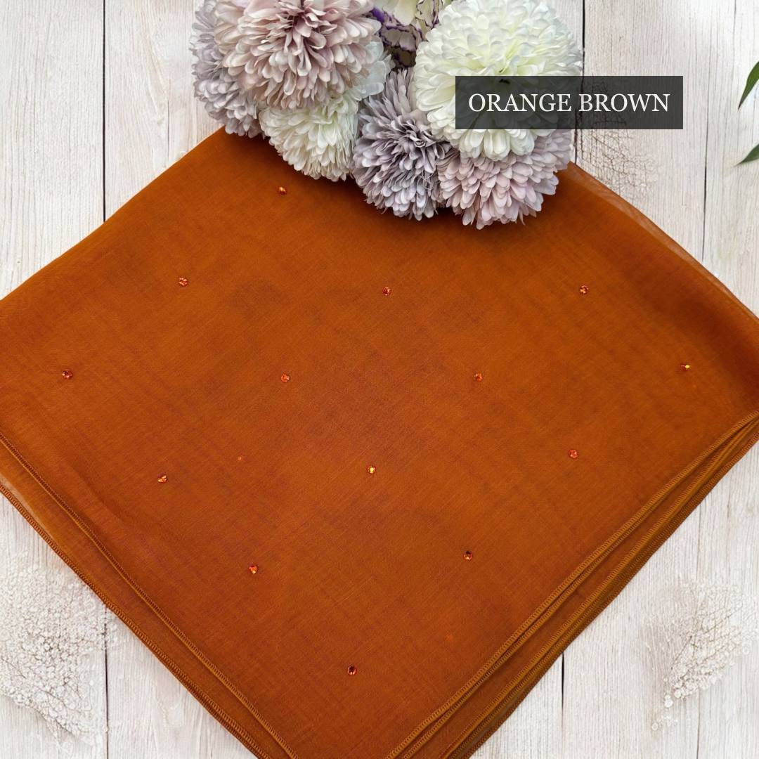 Tudung Bawal Tabur Crystal Colour (Bawal No 1)