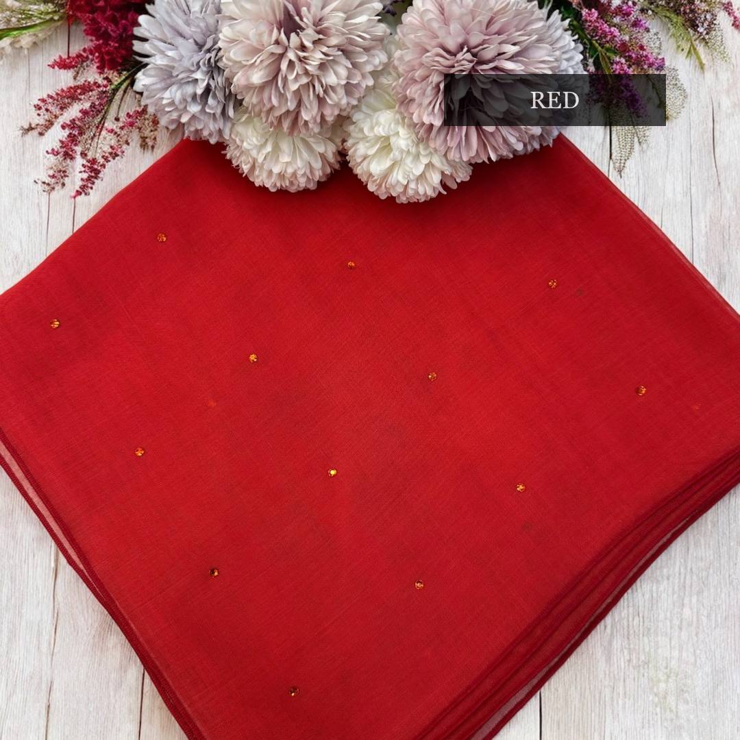 Tudung Bawal Tabur Crystal Colour (Bawal No 1)