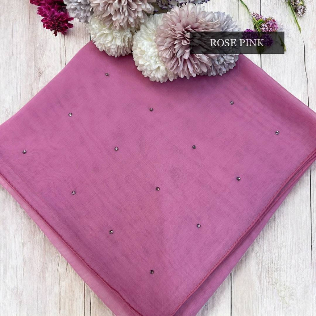 Tudung Bawal Tabur Crystal Colour (Bawal No 1)