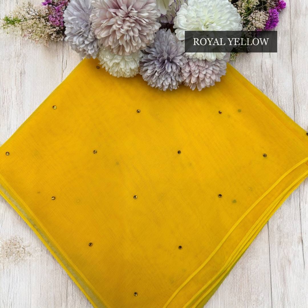 Tudung Bawal Tabur Crystal Colour (Bawal No 1)