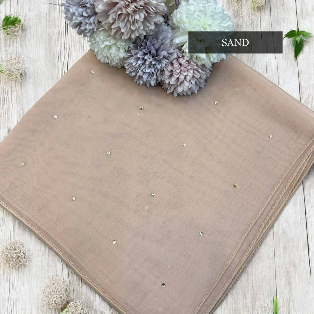 Tudung Bawal Tabur Crystal Colour (Bawal No 1)