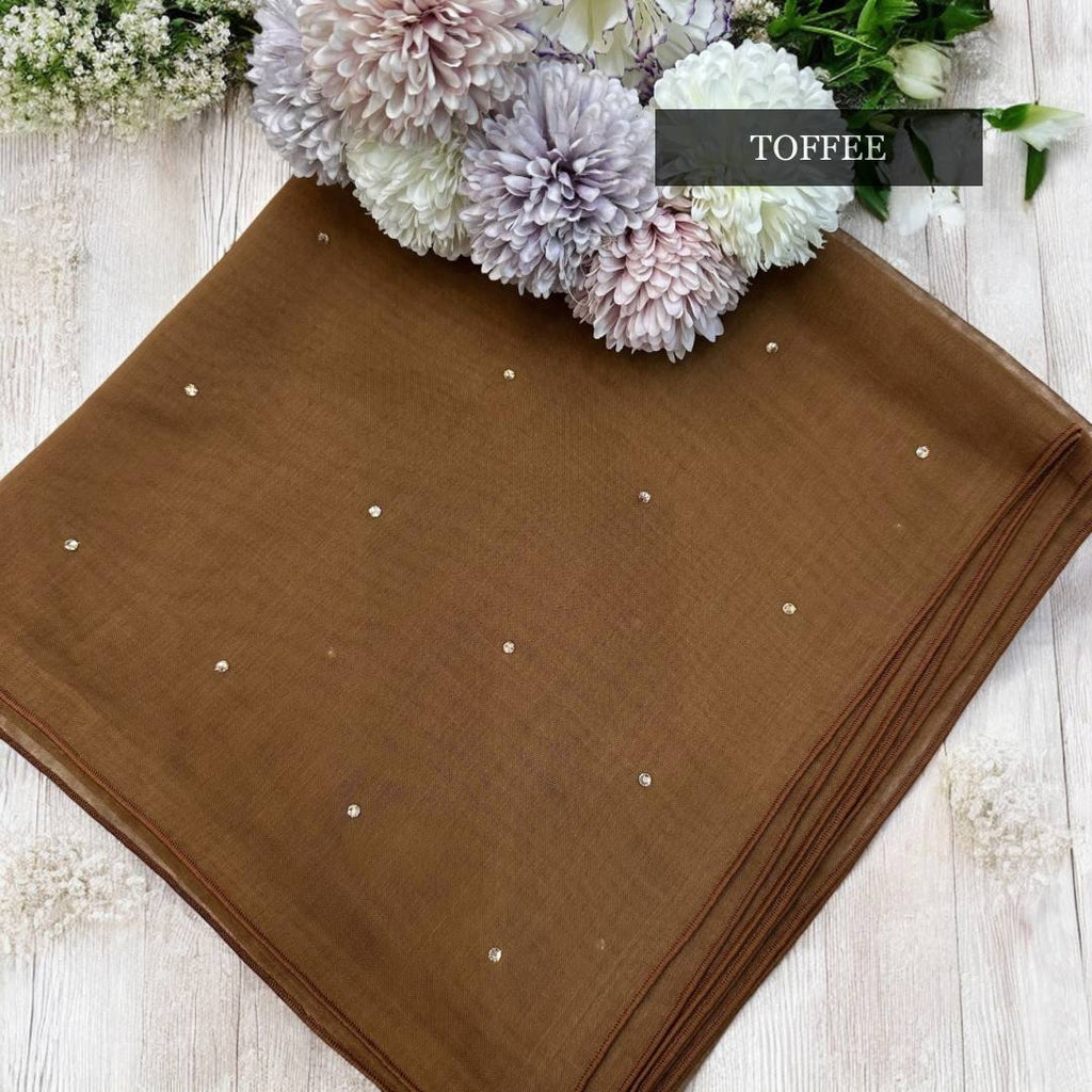 Tudung Bawal Tabur Crystal Colour (Bawal No 1)