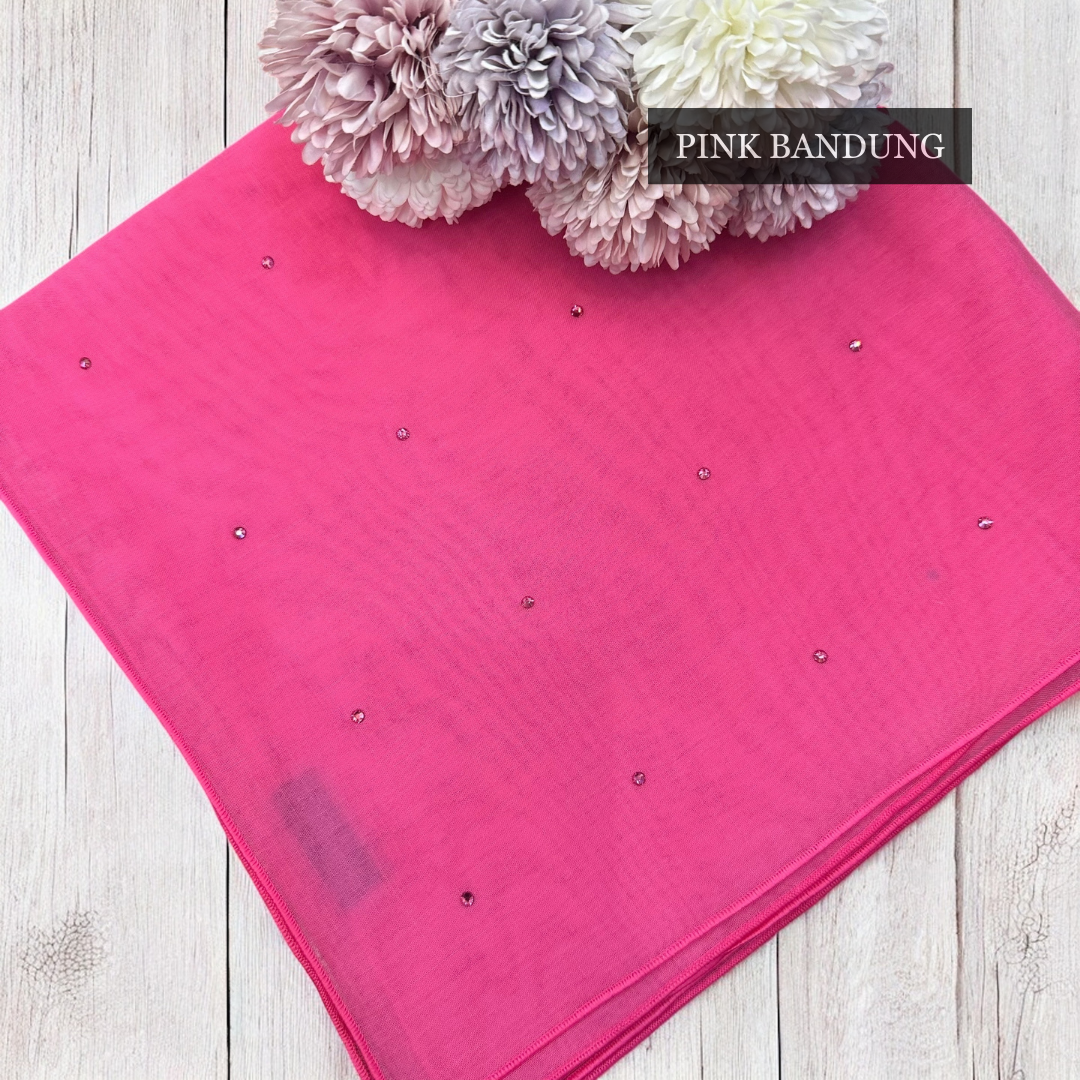 Tudung Bawal Tabur Crystal Colour (Bawal No 1)
